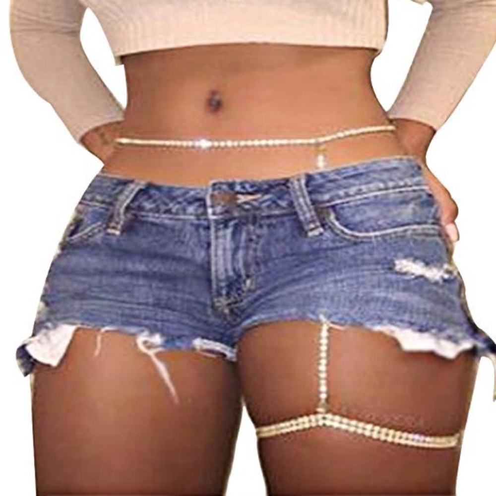 ❌SOLD❌ Waist and Thigh Body Chain Jewelry